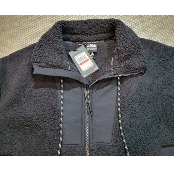 Under Armour Women's Legacy Sherpa Full-Zip Jacket Black Size XSmall-NWT - Picture 7 of 15